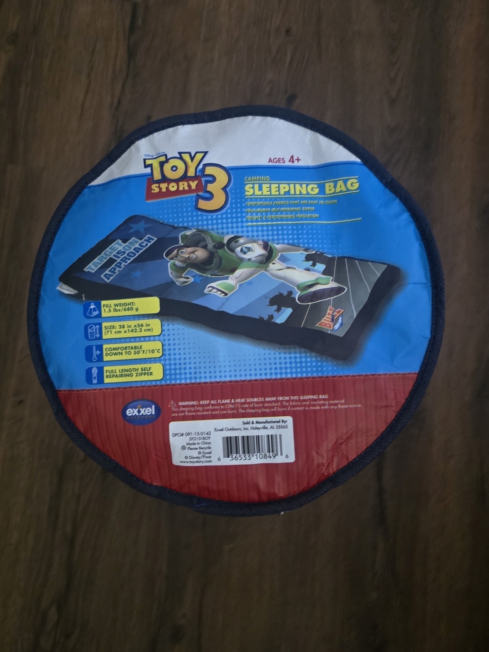 Kids Blue Sleeping Bag - Buzz Lightyear Design